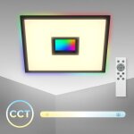 Panneau led avec r�tro - �clairage dimmable - 44, 5x44, 5 cm - plafonnier bureau plat 24w 2200lm cct ...