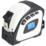 T�l�m�tre laser 2 - en - 1 avec m�tre ruban de 5 m, �cran lcd r�tro�clair�, appareil de mesure de distance, ...