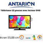 Télévision tv + dvd led 22' hd 12v / 24v / 220v camping car - antarion Télévision tv + dvd led 22' hd 12v / 24v / 220v camping car - antarion