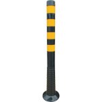 Temka - potelets de blocage en pu noir / jaune � 80 mm � visser m. befestigungsmaterial hauteur au - ...