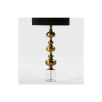 Les tendances - pied de lampe m�tal dor� et verre rodile