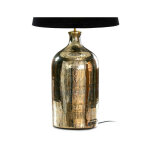 Les tendances - pied de lampe verre dor� vieilli doux