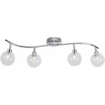 Les tendances - plafonnier globes - l 70 x l 30 x h 18 cm - 4 lumi�res - livraison gratuite