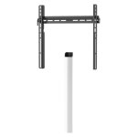 Support tv mural avec goulotte cache - cbles blanche ac1wmwt