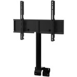 Support tv rotatif avec colonne cache cbles noire ac2cobk