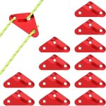Tendeur de corde, 12 pi�ces tendeur de corde camping en alliage d'aluminium, guyline tendeurs ajusteur ...