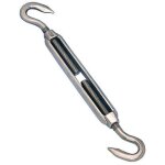 Tendeur crochet crochet m8x120 inox a4 - 1 piece