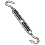 Tendeur crochet crochet m8x120 inox a4 - 5 pi�ces