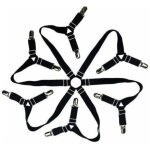 Tendeur drap housse drap attaches r�glable 6 c�t�s, feuilles de literie bretelles, convient pour tous ...