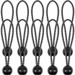 Tendeur elastique, 10 pi�ces robuste et durable balles de cordon �lastique et clips de tente, tendeurs ...