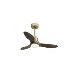 Tenerife de klassfan super destratificateur et ventilateur dc 106 cm laiton pales bois sombre avec lumi�re ...