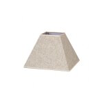 Tenorio abat - jour pyramide e27 lin beige 40dx18dx28h