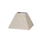Tenorio abat - jour pyramide e27 lin beige 45dx20dx32h