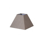 Tenorio abat - jour pyramide e27 lin gris 40dx18dx28h