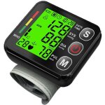 Tensiom�tre de poignet, tensiom�tre de poignet � �cran num�rique led avec m�moire 2 x 99, appareil de ...