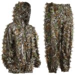 Tenue de camouflage ghillie feuilles, tenue camouflage chasse, camouflage homme / femme pantalon et veste ...