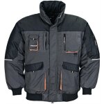 Blouson de pilote taille xl gris fonc� / noir / orange 80 % pes / 20 % coton