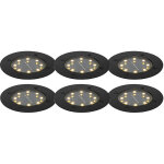 Terry - led spot encastrable de sol solaire - 1 lumi�re - � 12 cm - noir - moderne - �clairage ext�rieur ...