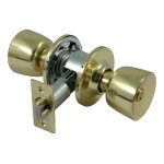 Tesa securit� - serrure tubulaire avec s�ret� � cl� - axe 70mm - laiton poli