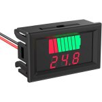 Testeur de batterie dc 12v, 24v, 36v, 48v, 60v, 72v, indicateur de jauge de tension de capacit� de batterie ...