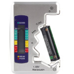 Testeur de batterie num�rique avec affichage lcd, outil de mesure de capacit� pour piles alcalines, aaa, ...