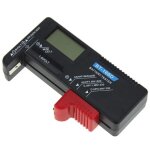 Testeur de capacit� de batterie num�rique lcd bt168d, pour piles 9v 1. 5v