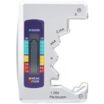 Testeur de batterie, v�rificateur universel de piles petit testeur de piles pour batterie au lithium ...