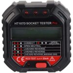 Testeur de circuit, testeur de prise de courant ht107d avec affichage de tension, d�tecteur de tension ...