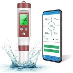 Testeur ph m�tre electronique bluetooth 7 - 1, atc testeur de qualit� de l'eau / ph / tds / ec / orp ...
