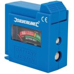 Testeur de piles compact 1, 5 v 9 v silverline 918147