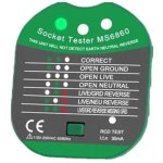 Testeur de prise murale testeur de prise professionnel d�tecteur de phase de polarit� d'alimentation