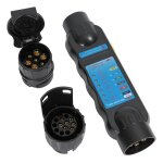 Testeur prise remorque feux circuit de c�blage outils diagnostic (testeur remorque 7 broches + 2 x convertisse ...