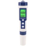 Testeur de sel de piscine, testeur de sel d'eau de mer num�rique 5 en 1, kit de test �tanche ip67
