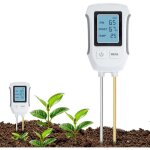 Testeur de sol ph 3 en 1, d�tecteur de test de sol acide - base, mesure de temp�rature et d'humidit� ...