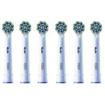 T�tes de brosse � dents �lectrique oral - b pro cross action blanches 100 %