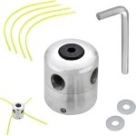 T�te de d�broussailleuse universelle en aluminium t�te de coupe bobine fils nylon de rechange pour d�broussail ...