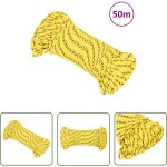The living store corde de bateau jaune 4 mm 50 m polypropyl�ne - corde de bateau - corde nautique - polypropyl ...