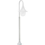 Lampadaire de jardin e27 120 cm aluminium blanc - lampadaire de jardin - �clairage ext�rieur - luminaire ...