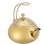 Thire classique en acier inoxydable 1. 5 l avec filtre  feuilles de th en vrac dor - fei yu