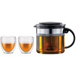 Thiere filtre - bodum - bistro set - 1. 0 l en plastique + 2 gobelets double paroi 0. 25 l