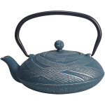 Zen et ethnique - th�i�re de type japonaise bleue en fonte 1 litre