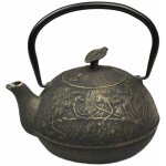 Thire japonaise noire et or en fonte