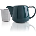 Th�i�re en porcelaine avec couvercle en sls et infuseur amovible, 550 ml / 18, 6 oz, th�i�re en c�ramique ...