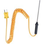 Thermocouple de type k sonde en acier inoxydable thermom�tre � main capteur de sonde wrn02b3x80mm