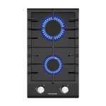 Thermomate plaque de cuisson  gaz naturel / butane / propane encastrable, avec grilles en fonte maille ...