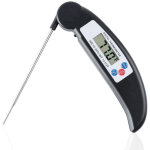 Thermom�tre alimentaire num�rique � sonde pliable pour viande, steak et barbecue, thermom�tre pour eau ...