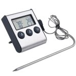 Thermom�tre alimentaire avec sonde, thermom�tre � viande pour cuisson, ud09 pour griller viande barbecue ...