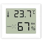Thermom�tre d'ambiance domestique, thermom�tre hygrom�tre int�rieur num�rique, grand �cran lcd environnemental ...