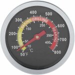 Thermom�tre de barbecue, 7 cm cadran 50 800 ? thermom�tre en acier inoxydable professionnel four barbecue ...