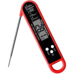 Thermom�tre de barbecue num�rique � lecture instantan�e, sonde longue, id�al pour viande, confiseries, ...